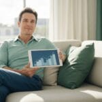 Personne sereine dans un intérieur lumineux, profitant des lmnp avantages fiscaux expliqués pour sa tranquillité financière.