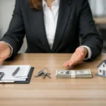 Femme guidant un client à travers les étapes du crédit immobilier en France pour un financement optimal de projet.