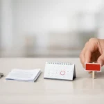 Main plaçant un panneau VENDU près de clés et contrat, symbolisant comment bien vendre son appartement vite.