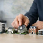 Photo d'un professionnel choisissant des modèles de biens pour investissement locatif en Île-de-France.